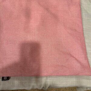Two Pink Linen Pillow Covers